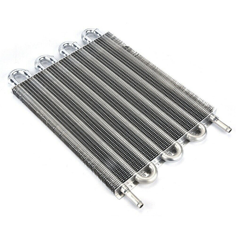 4-10 Row Aluminum Racing Air Conditioner Tube Condenser Engine Transmission Oil Cooler Kit For Universal Car