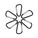 Screw Lock D-Shaped Carabiner Hook Keyring Clip