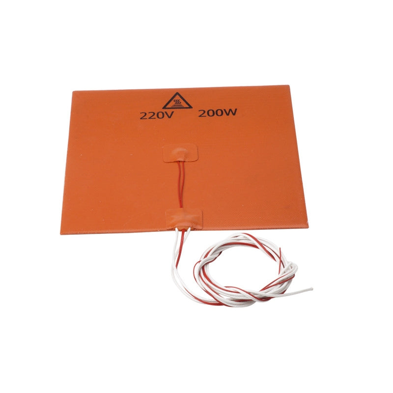 200X200mm 220V 200W Silicone Heated Bed Heating Pad For 3D Printer