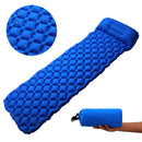 Ultralight Inflatable Sleeping Mat Multi-use Waterproof Camping Air Pad Foldable Roll Bed Mattress With Pillow