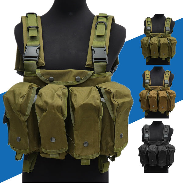 Unisex Tactical Vest Outdoor Combat Game Training Storage Carrier Belly Pocket Vest