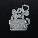 DIY Decor Coffee Love Heart Metal Cutting Dies Stencils Scrapbook Photo Album Paper Card Craft