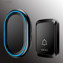 CACAZI A80 1 Receiver 1  Transmitter 300M Remote Waterproof US EU UK AU Plug Wireless Smart Digital AC Doorbell