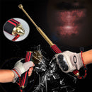 IPRee Folding Security 3-Sections Rod Self Defense Stick Safety Survival Window Breaking Tool Emergency