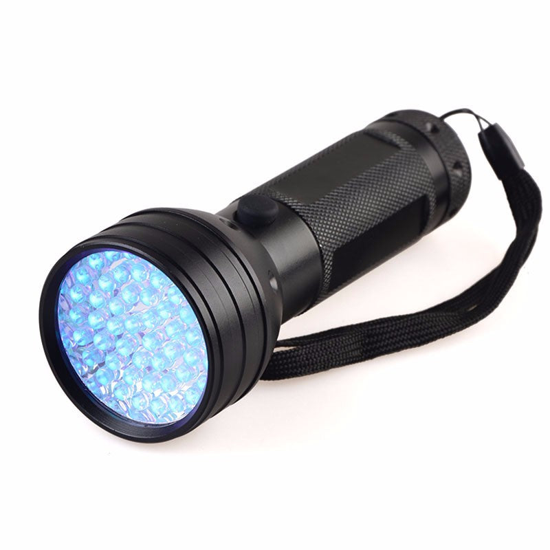 XANES YT5351 51xLED UV LED 395-400NM 5W Power Aluminum Ultraviolet UV Flashlight AA