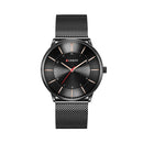 CURREN 8303 Ultra Thin Casual Style Men Wrist Watch Mesh Steel Band Quartz Watches