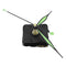 10pcs 20mm Shaft Length Green and Black Luminous Hands DIY Quartz Clock Wall Movement