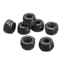 M3x0.5mm Zinc Plated Self-locking Nylon Insert Hex Lock Nuts Black 100pcs