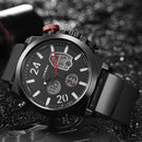 SINOBI 9732 Dual Display Digital Watch Men Chronograph Alarm Luminous Display Fashion Sport Watch