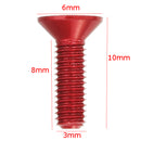 Suleve M3AH9 10pcs M3x10mm Countersunk Hex Socket Screw 7075 Aluminum Alloy Flat Head Metric