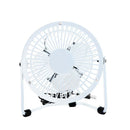 LILENG 4 Inch Mini Protable Electric Aluminum Fan USB Rechargable Quiet Operation Fan for Table Desktop Home Office Travel