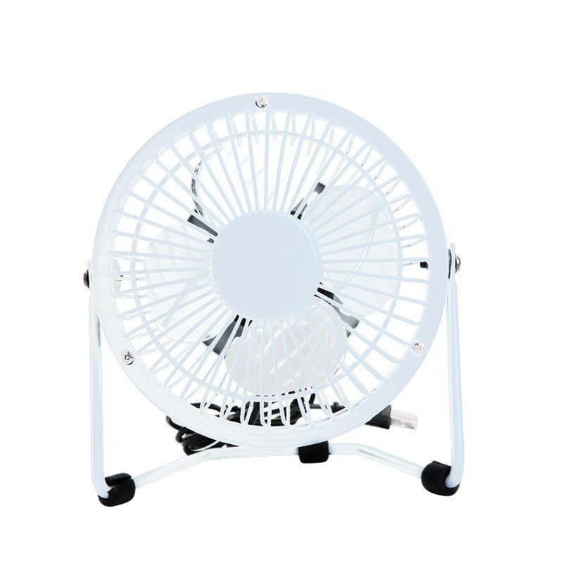 LILENG 4 Inch Mini Protable Electric Aluminum Fan USB Rechargable Quiet Operation Fan for Table Desktop Home Office Travel
