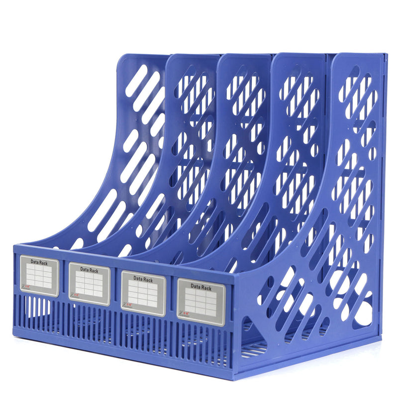 Detachable A4 File Holder Document Trays 4 Slots File Box Plastic File Books Organizer For Desktop Storage Office School Supplies Classify