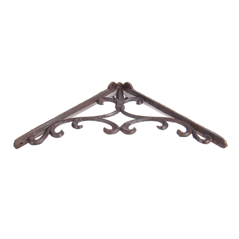 Cast Iron Wall Shelf Mount Bracket Support Mounted Supporter Home Garden Rusty