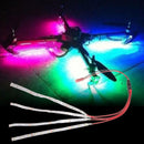 55CM LED Light Strip JST Plug Connector 1 to 4 Night Light for Multirotor Quadcopter