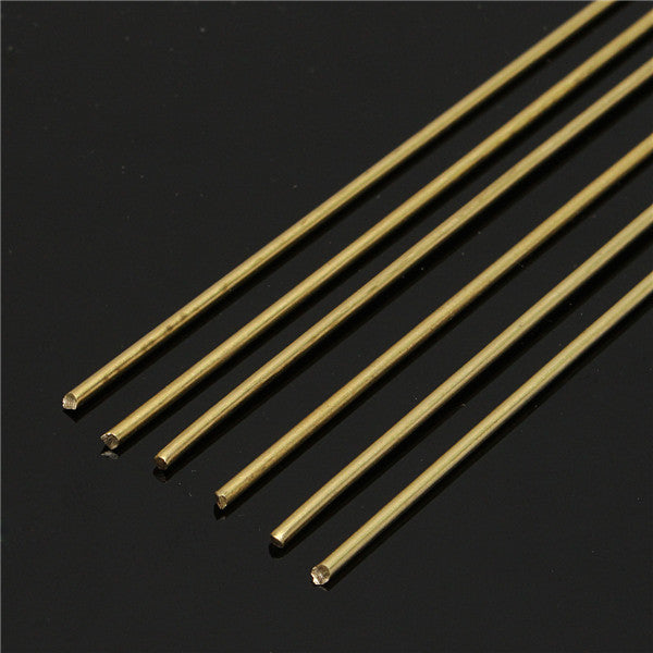 6Pcs 1.6mmx333mm HS221 Brass Welding Rods Brass Brazing Rods