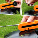 Minleaf TY1808 Kitchen Portable Multi-Function Compass Whistl Sharpener Diamond Tapered Sharpening Tools Sharpen Stone