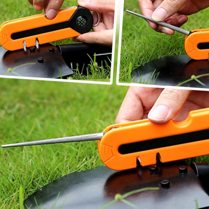 Minleaf TY1808 Kitchen Portable Multi-Function Compass Whistl Sharpener Diamond Tapered Sharpening Tools Sharpen Stone