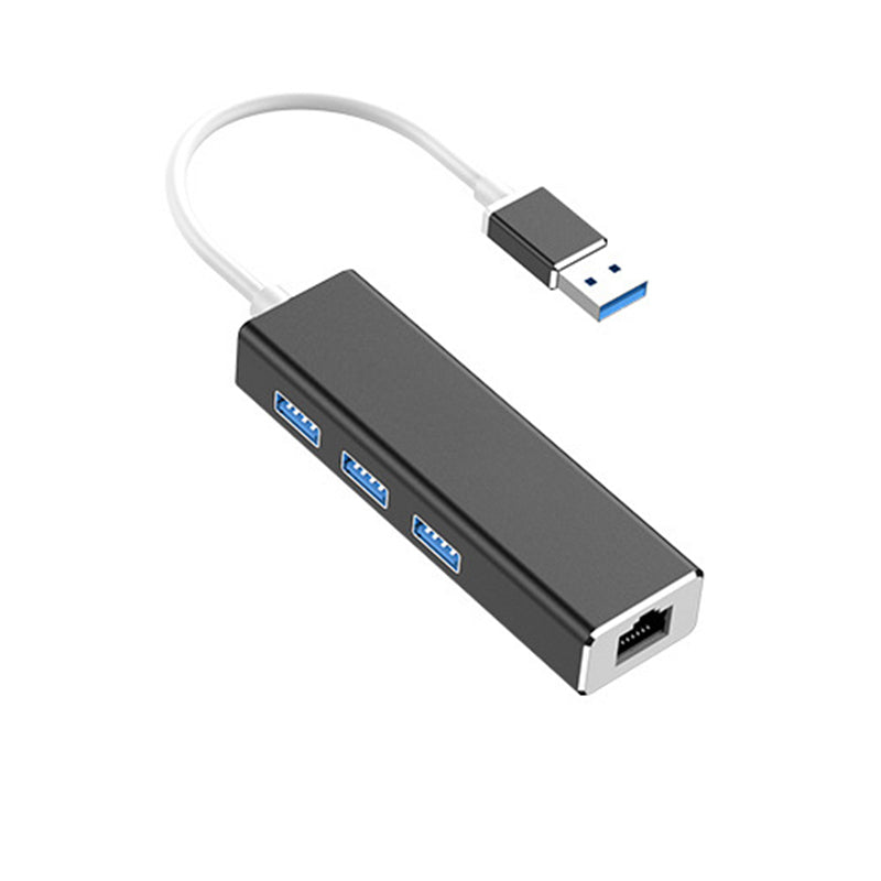 HOWEI HW-1505 USB3.0 to RJ45 Gigabit Ethernet USB Hub Aluminum Alloy with 1000Mbps Network Port Extender Extension Connector