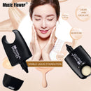 2 in 1 BB Cream+Brightener 24 Hours Lasting Waterproof Makeup Base Moisturizer Cheek Concealer Natural Foundation