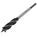 Four Slot Four Blade Wood Working Auger Drill Bit 10mm-32mm Hex Shank Bore Hole Twist Drill Bit