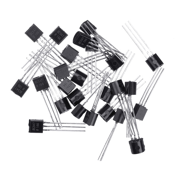 150pcs BC547+BC557 Each 75pcs BC547B BC557B NPN PNP Transistor TO-92 Power Triode Transistor Kit Bag