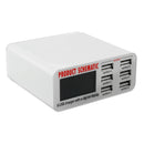 40W 6 Ports USB Intelligent Charger LCD Screen Desktop Intelligent Charging Station Charge