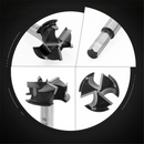 Drillpro Upgrade 35mm 3 Flutes Carbide Tip Forstner Drill Bit Wood Auger Cutter Woodworking Hole Saw For Power Tools