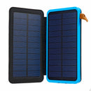 Solar Power Bank LED Lighting 20000mAh Solar Charger Dual USB Ports Foldable Solar Panels SOS Mode