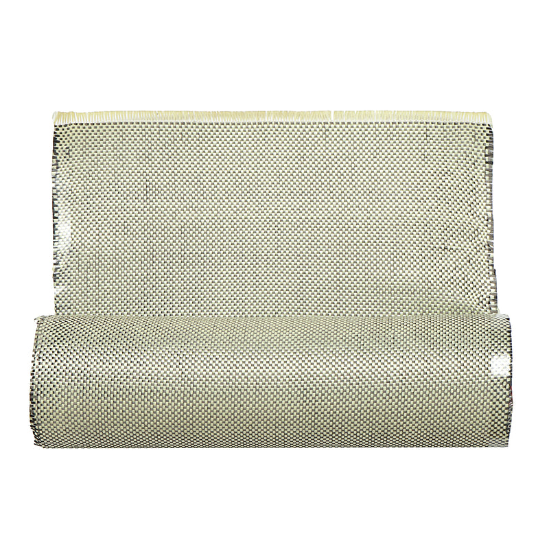 1m 3K 200g Yellow Carbon Fiber Hybrid Fabric Cloth Plain Weave Cloth High Strength for Building Bridge Construction Repair