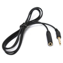 3.5mm 4 Pole Jack Male to Female Earphone Headphone Audio Extension Cable 1M 3Feet