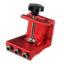 Drillpro Aluninum Alloy 3 Pocket Hole Syestem Pocket Hole Jig Drill Locator Guide with Drill Screwdriver Set and Pocket Hole Screw Plug Woodworking Tool