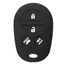 4 Buttons Silicone Car Cover Key Case Fit For Toyota Sienna Tacoma Tundra Remote Key