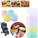 4 Layers Baby Kids Milk Powder Dispenser Container Storage Formula Home Kitchen Feeding Box