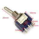 Wendao SMT-202 ON/ON AC 125V 6A 6 Pins Toggle Rocker Switch 10pcs