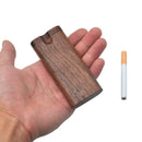 New Wooden Pipe Walnut Color Storage Pipes Two-In-One Set Box Natural Wood Holding Box with Ceramic One Smoking Hand Pipe Fittings