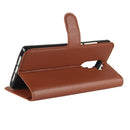 Bakeey Flip Litchi Pattern PU Leather Wallet Card Slot Stand Case For DOOGEE MIX 2