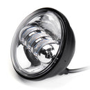 2Pcs 4" 30W 1500LM 6000K 10-32V IP67 Motorcycle LED Headlights Flood Fog Passing Lights
