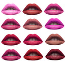12 Colors Matte Liquid Lip Stick Set Mini Lip Gloss Travel Kit Long-Lasting Waterproof