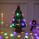 9.5M 75LEDs 8 Modes Multicolor Snowflake Fairy String Light for Christmas AC220V