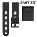 26mm Silicone Replacement Strap Watch Band for Garmin Fenix 3/Fenix 3 HR/Fenix 5x