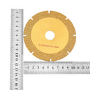 Drillpro 100mm/110mm 8T Diamond Saw Blade Silicon Carbide Slotted Cutting Disc For Marble Ceramic