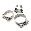 Universal 36mm 48mm  60mm Genuine Stainless Steel Band Exhaust Clamp Kit Fit Motorcycle Muffler Sile