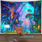 Wall Hanging Mystics Psychedelic Tapestry Mushroom Pattern Mandala Mat Decorations