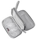 Waterproof Nylon Double Layer Data Cable Charging Treasure Storage Bag Cable Bag Case Organizer Earphone Bag