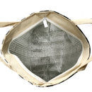 KCASA KC-BCH04 Cotton Linen Zipper Insulated Cooler Lunch Tote Bag Lady Handbag Food Organizer