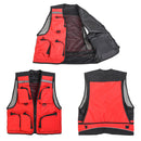 Leo Fishing Vest Life Jacket Multi Pocket Vest Outdoor Swim Safety Survival Clothing