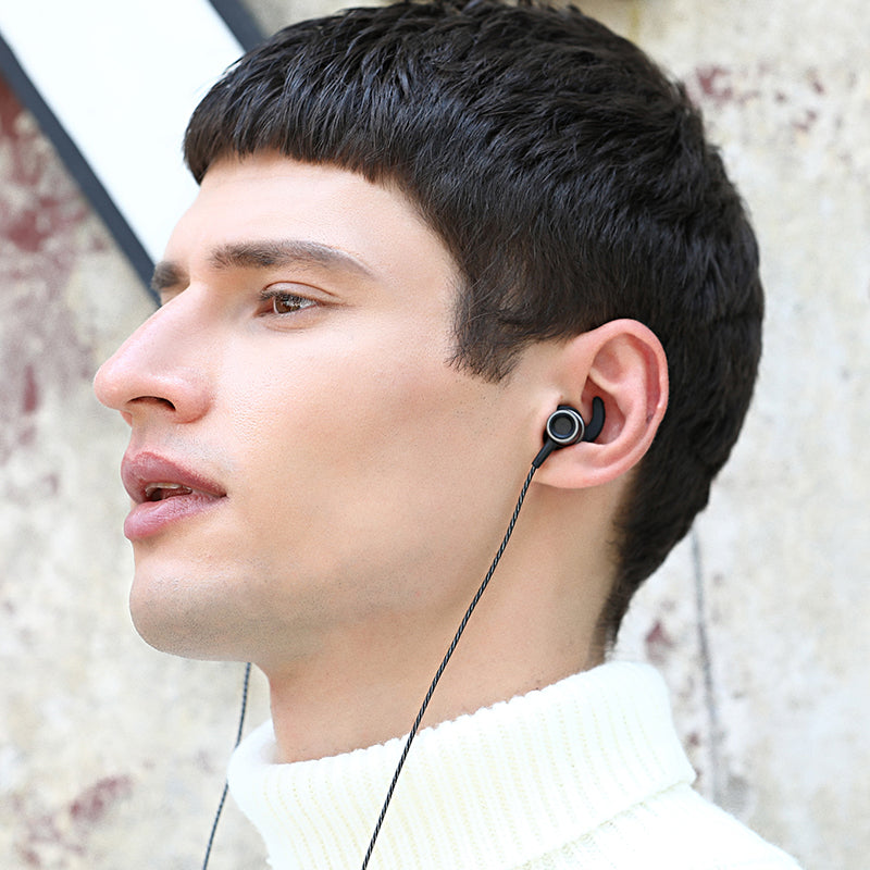 QKZ CK1 Metal Mega Bass HIFI Double Dynamic Drivers Earphone Music Headset With Mic For Mobile Phone