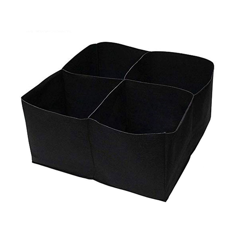 Sub-grid Garden Planting Bag Foldable Breathable Felt Flower Pots Container