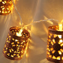 Battery Operated 1.1M LEDWarm White Retro Round LanternString Fairy Lights for Christmas Holiday